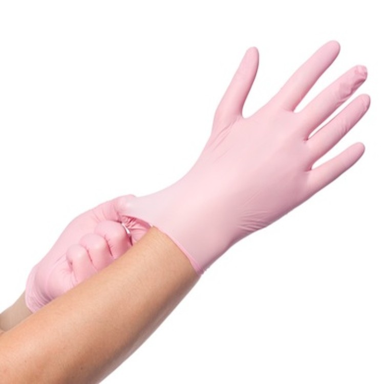 Handschuhe 100St. pink M